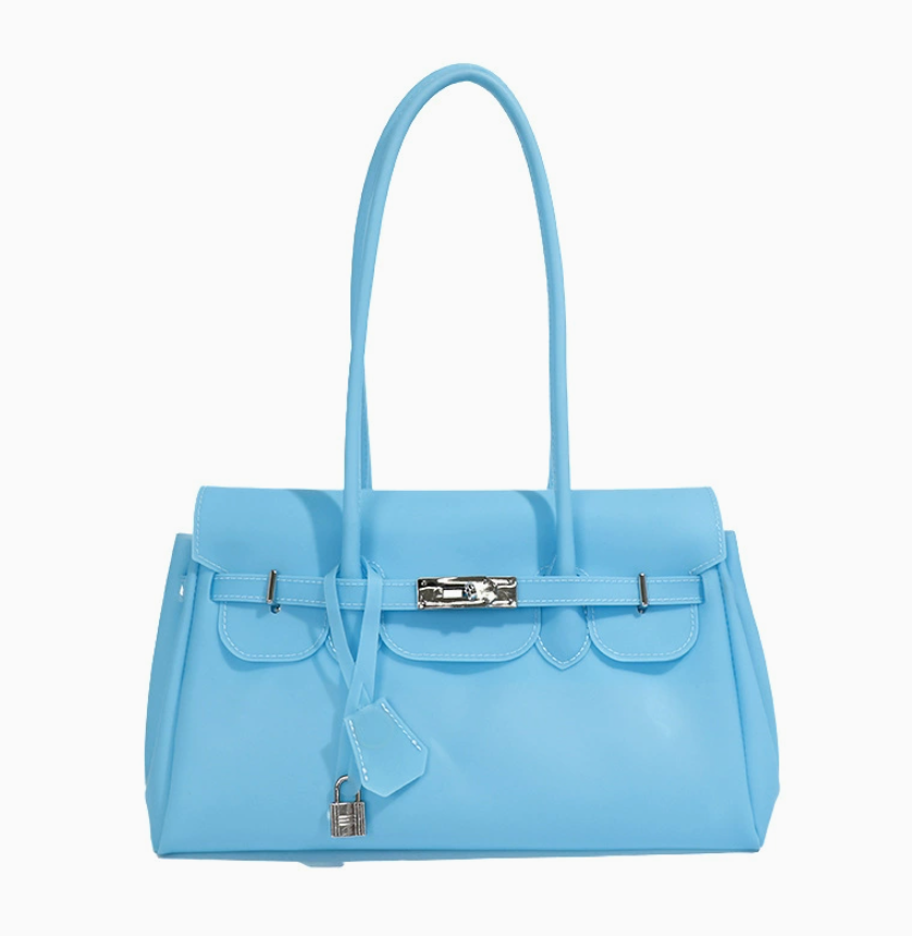 Jelly Firkin Blue Grey Shoulder Bag