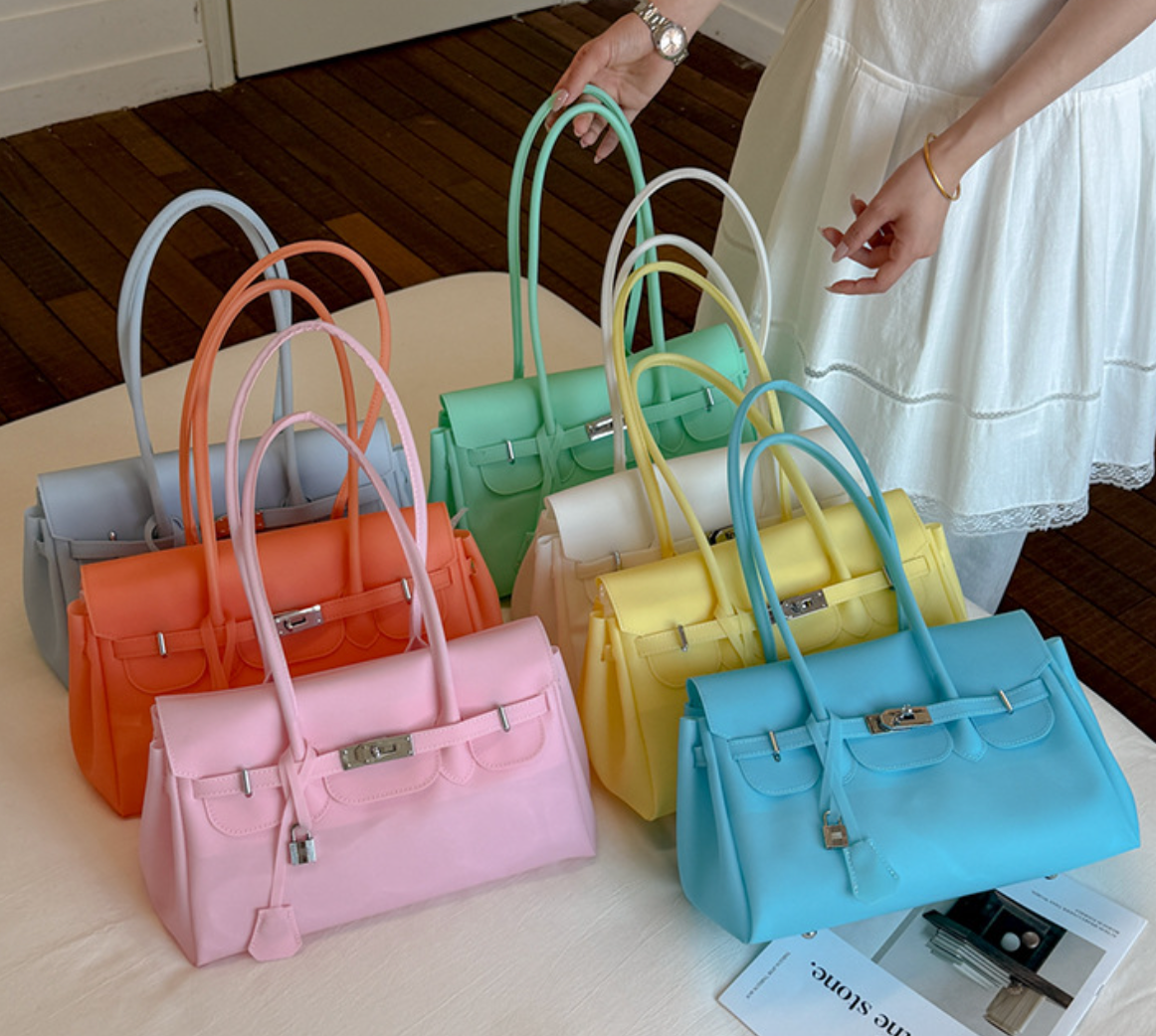 Jelly Firkin Blue Shoulder Bag