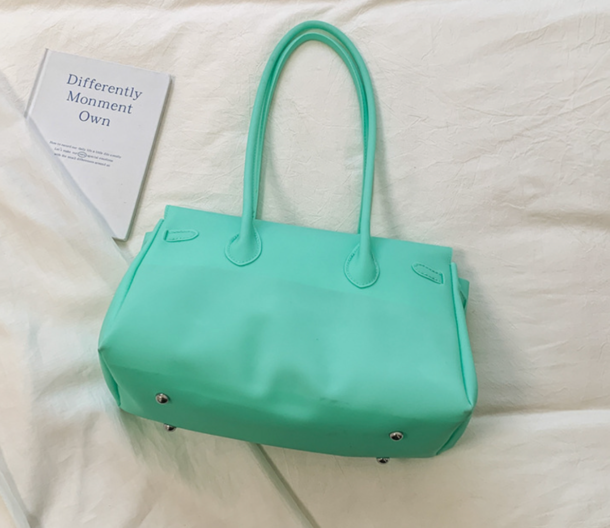 Jelly Firkin Teal Shoulder Bag