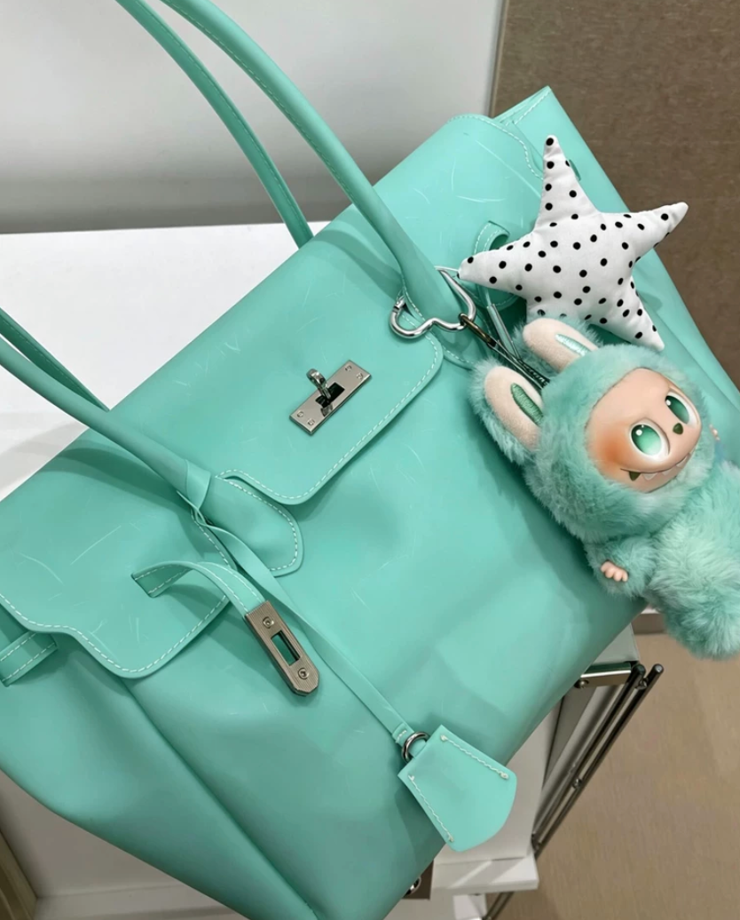 Jelly Firkin Teal Tote Bag