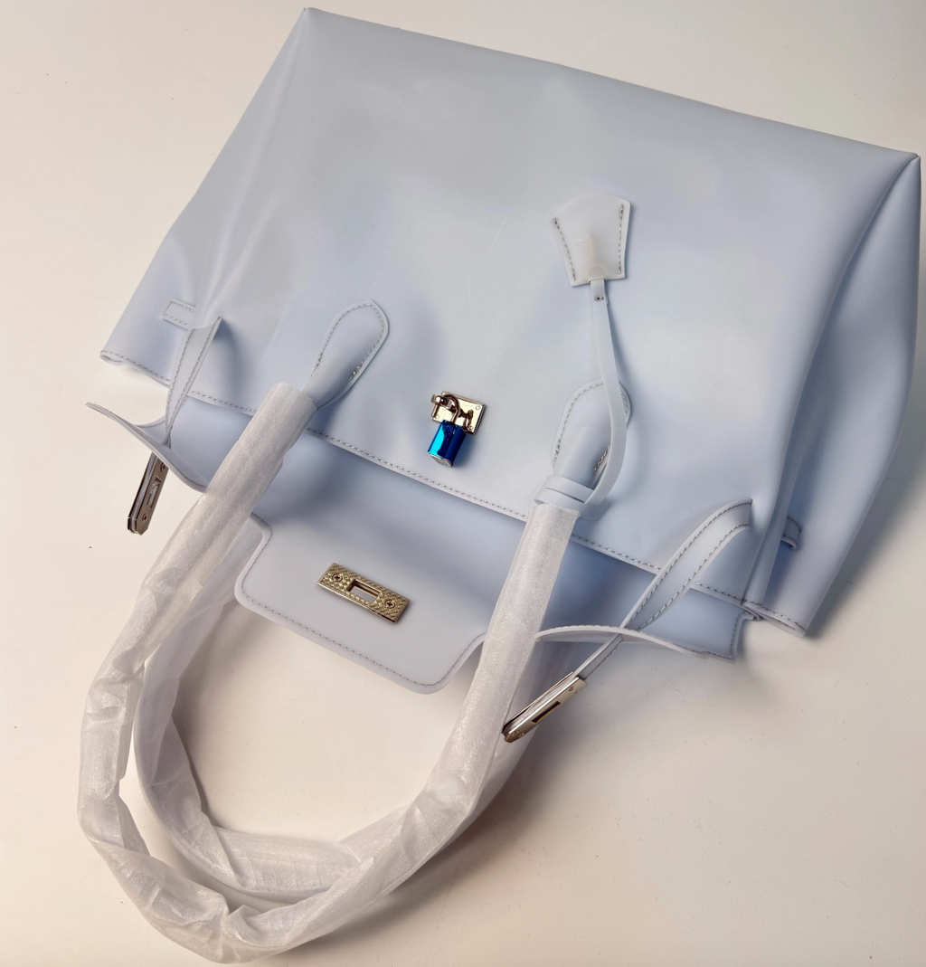 Jelly Firkin Blue Grey Tote Bag