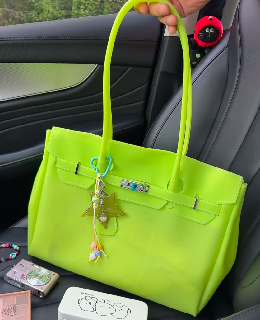 Jelly Firkin Lemon Green Tote Bag