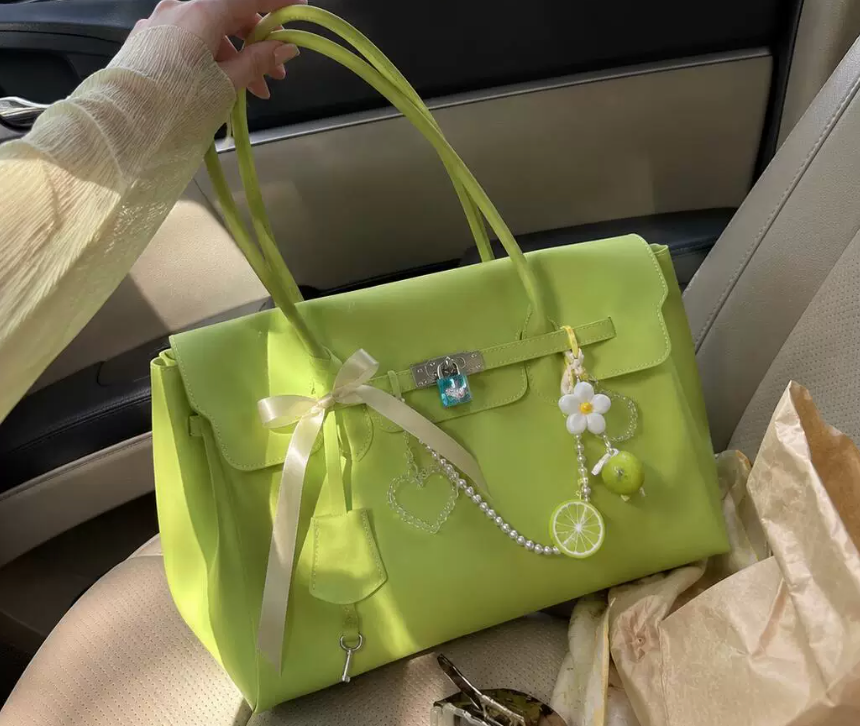 Jelly Firkin Lemon Green Tote Bag