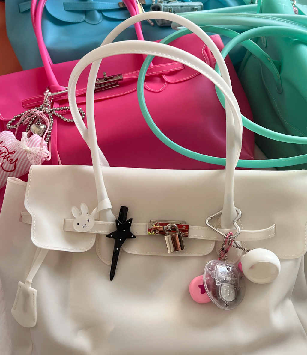 Jelly Firkin White Tote Bag