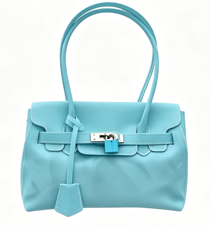 Jelly Firkin Small Teal Shoulder Bag