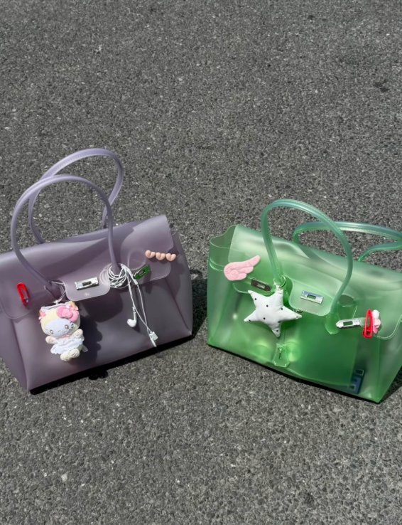 Jelly Firkin Lavender Tote Bag – TPU Transparent Finish