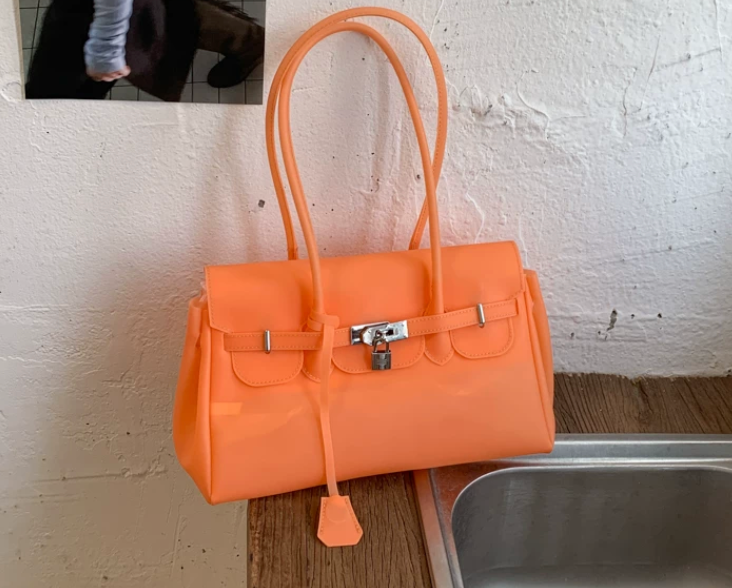 Jelly Firkin Orange Shoulder Bag