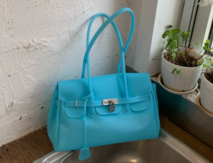 Jelly Firkin Blue Shoulder Bag