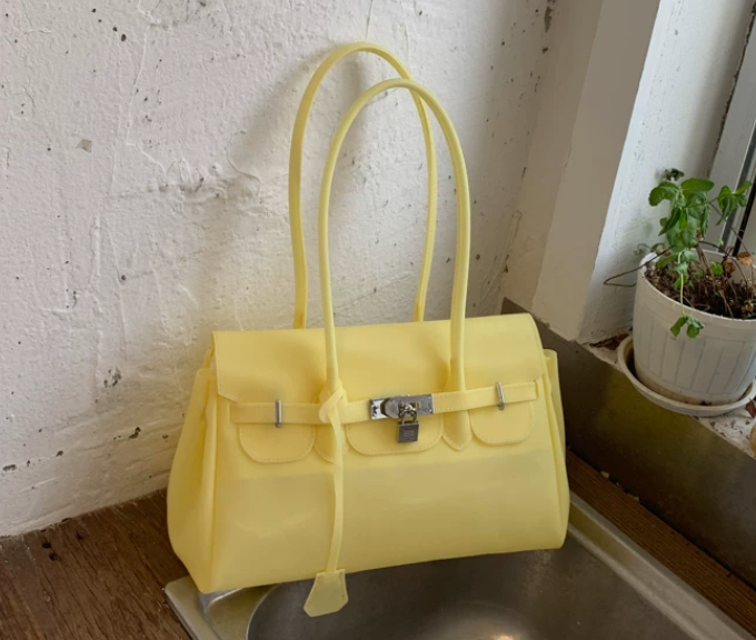 Jelly Firkin Yellow Shoulder Bag