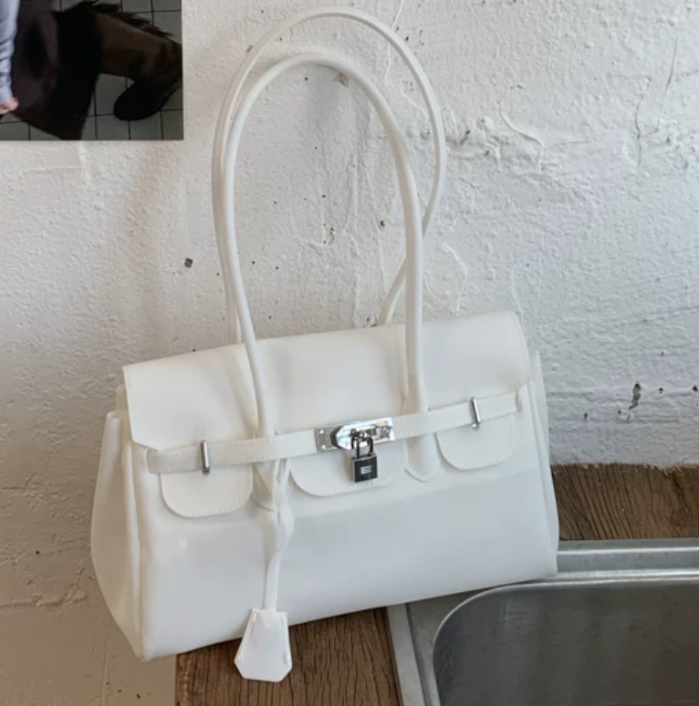 Jelly Firkin White Shoulder Bag