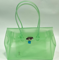 Jelly Firkin Green Tote Bag – TPU Transparent Finish