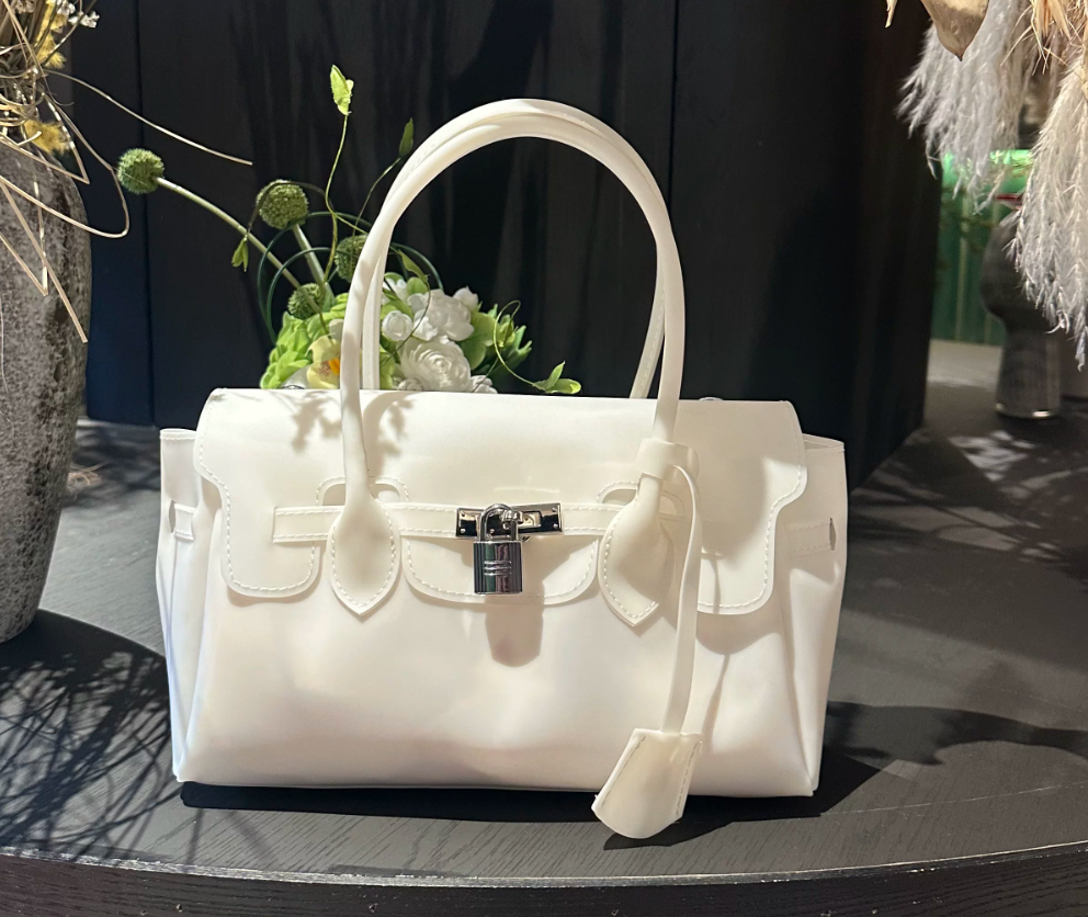Jelly Firkin Small White Shoulder Bag